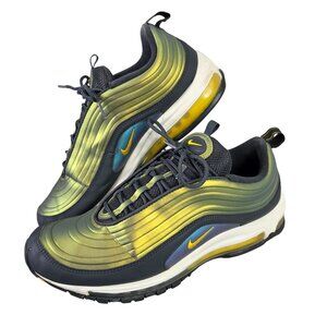 Mens Nike Air Max 97 AV1165-002 Shoes Metallic Green/Gold Size 11.5